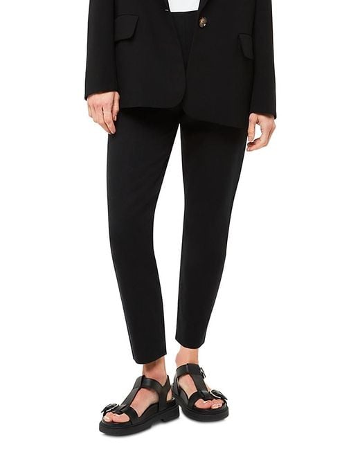 Whistles Black Petite Super Stretch Pants
