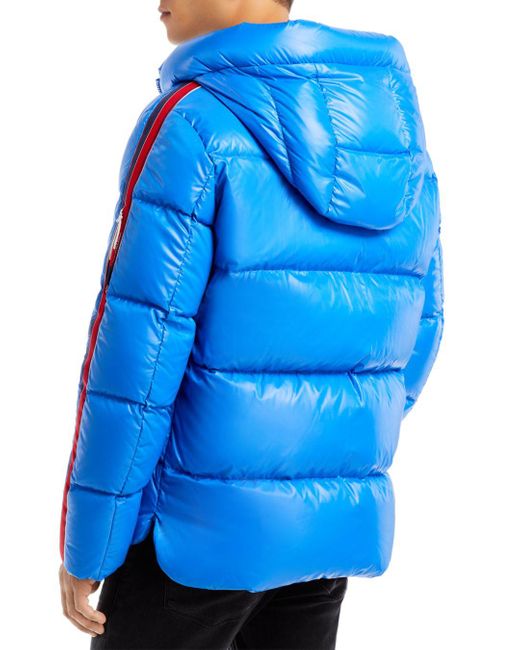 moncler men's blue puffer jacket