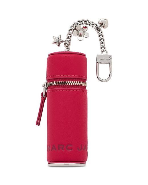 Marc Jacobs Red The Lipstick Leather Case Charm