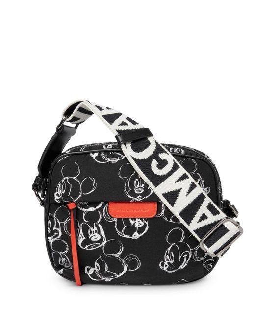Stella McCartney Synthetic X Fantasia Disney Mickey Mouse Nylon Camera Crossbody in Black/Silver 