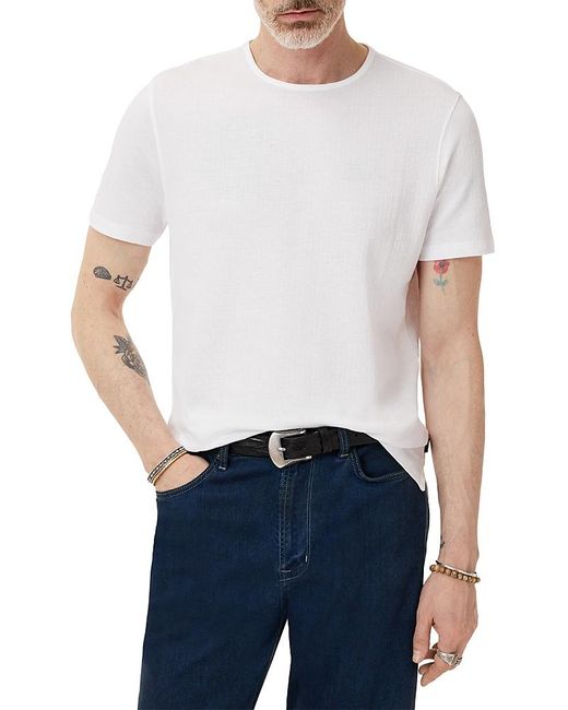 John Varvatos White Stanley Regular Fit Tee for men