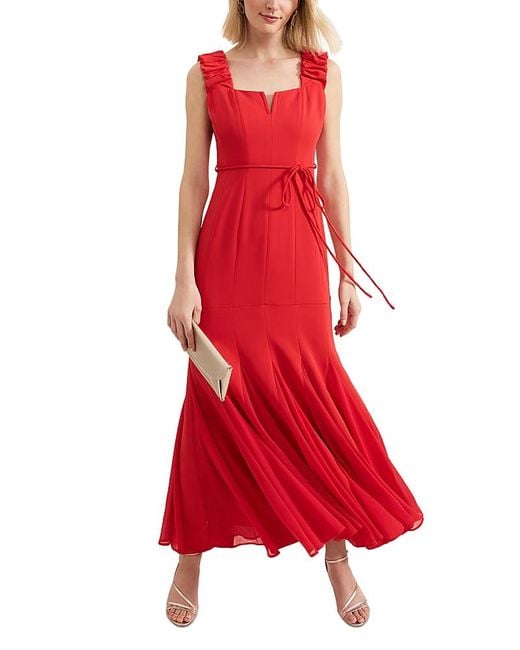Phase Eight Ansley Strappy Maxi Dress in Red | Lyst