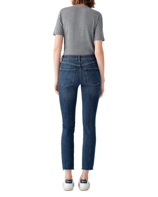 DL1961 Mara Mid Rise Ankle Straight Jeans In Chancery in Blue | Lyst Canada