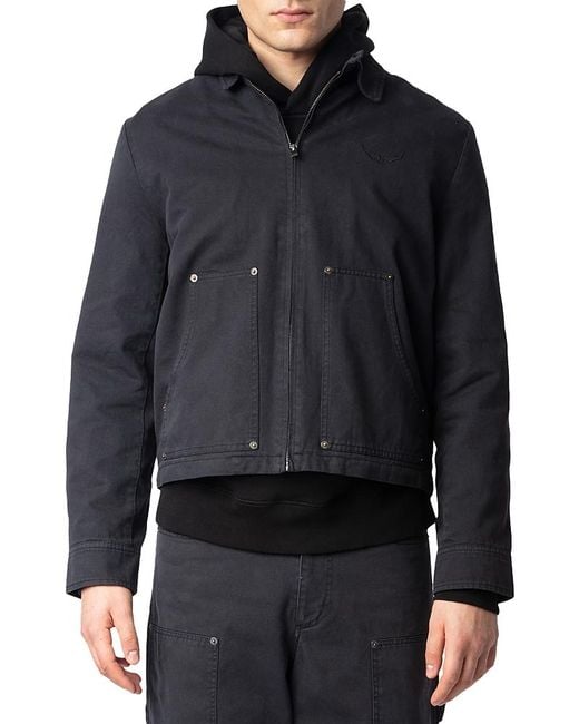 Zadig & Voltaire Blue Lonnice Jacket for men