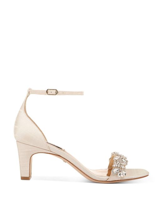 ivory sandals mid heel