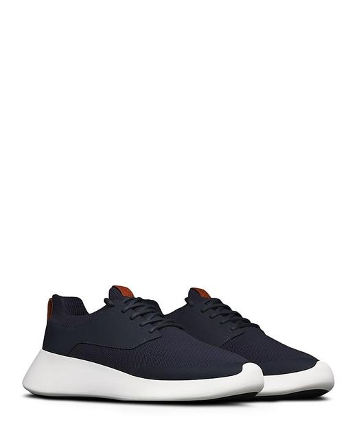 Wolf & Shepherd Blue Toro Swiftknit Lace Up Sneakers for men