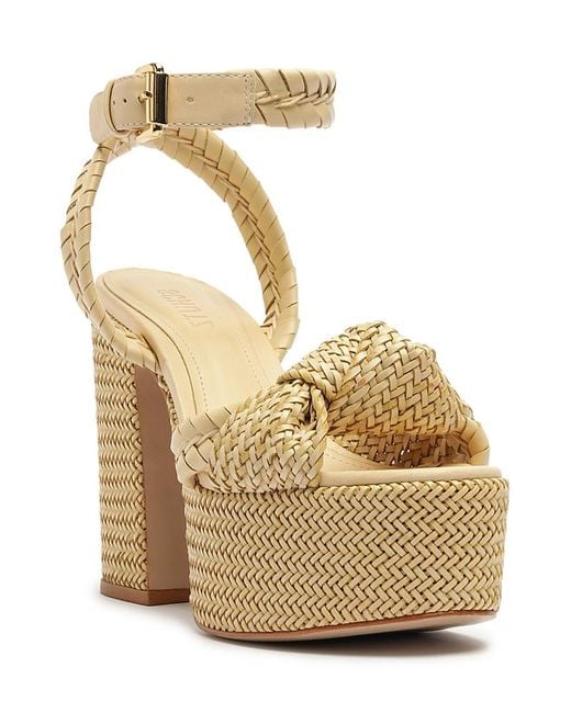SCHUTZ SHOES Metallic Khari Platform Sandals