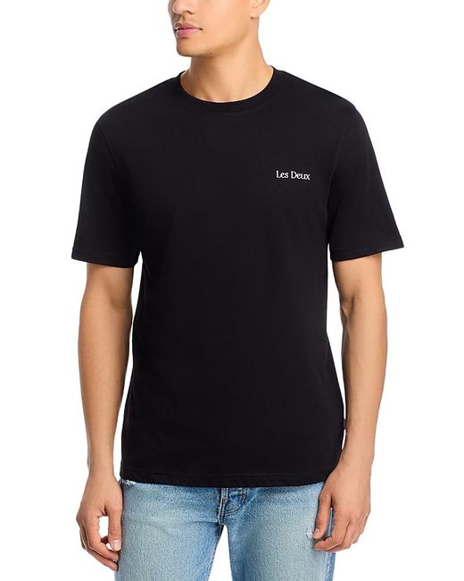 Les Deux Black Brady Graphic Tee for men