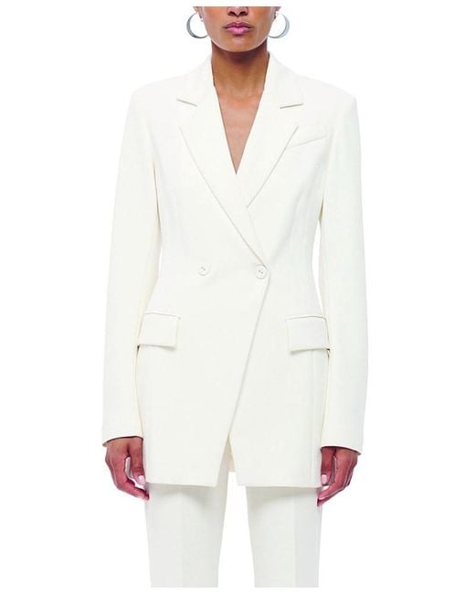 Another Tomorrow White Jersey Jacket