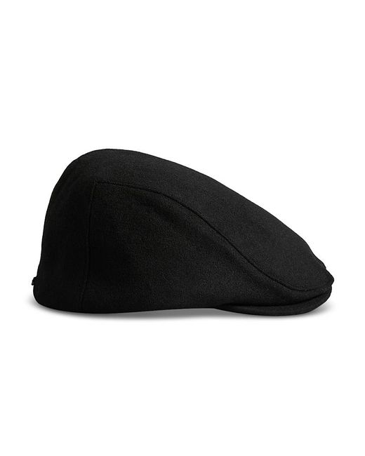 Ted Baker Black Alfreds Flat Cap for men