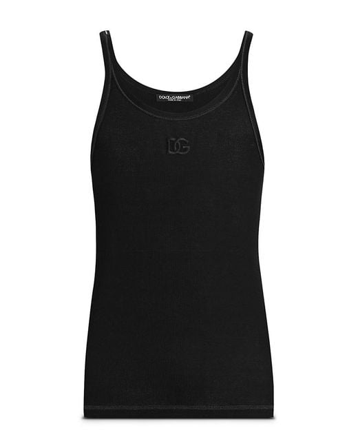 Dolce & Gabbana Black Tank Top for men