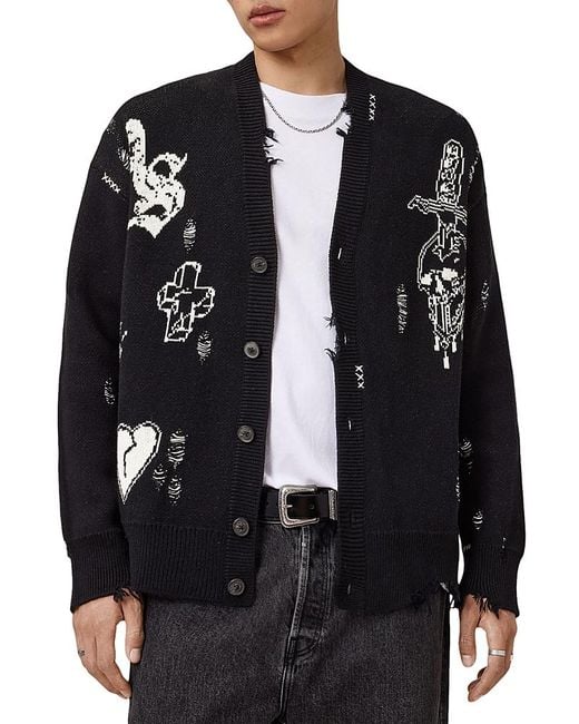Cardigan AllSaints Homme - Taille S - Viscose Légère - Occasion Très Bon état