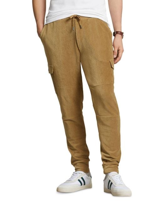 corduroy cargo joggers