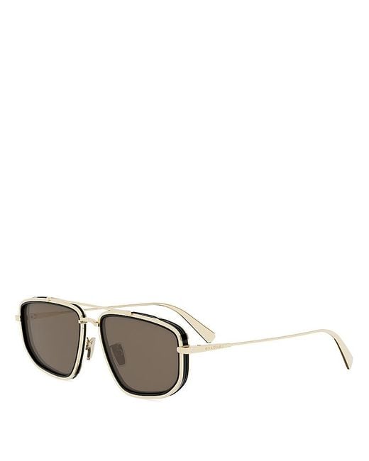 BVLGARI Metallic B. Zero1 Rectangle Sunglasses, 57Mm for men