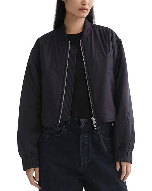 Agolde Black Leni Bomber Jacket