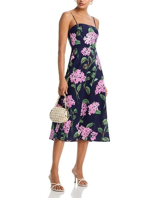 knee length dresses for ladies Aqua Corset Bodice Midi Dress – Azlinn Hope