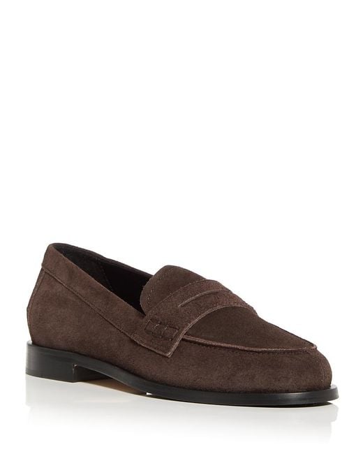 Aeyde Brown Oscar Penny Loafers
