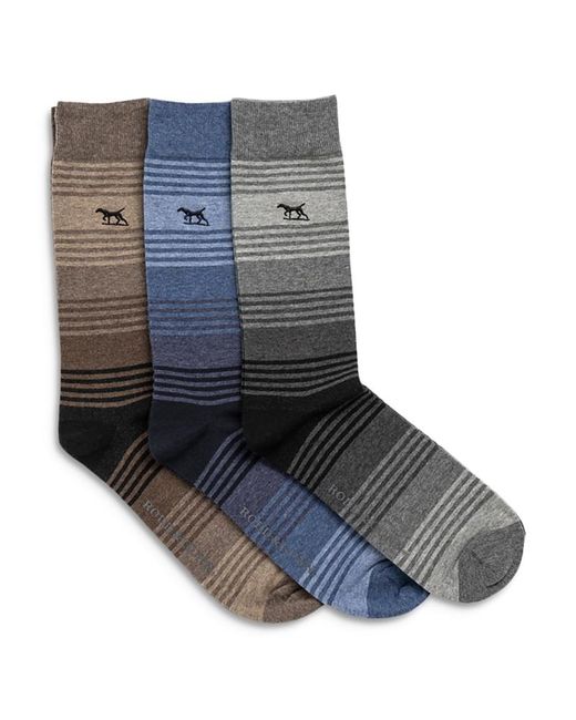 Rodd & Gunn Blue Stratford Stripe Dress Sock, Pack Of 3 for men