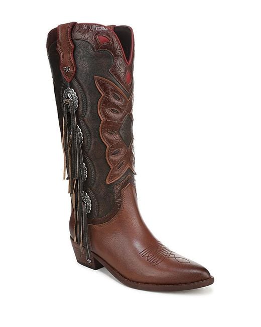 Sam Edelman Brown Rhett Cowboy Boots