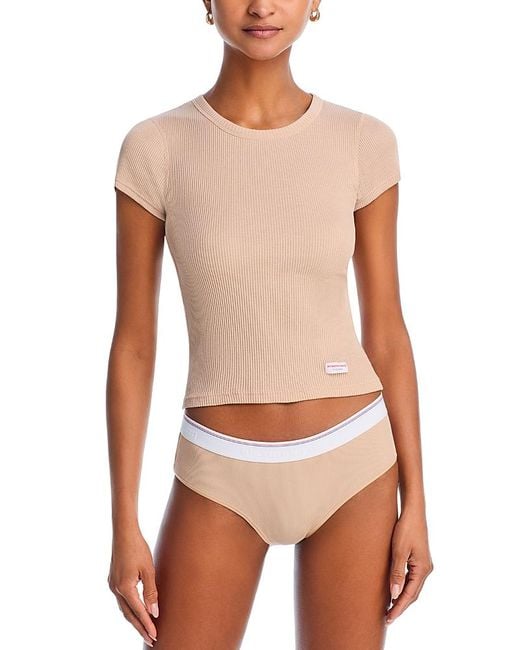 Alexander Wang White Cotton Short Sleeve Tee