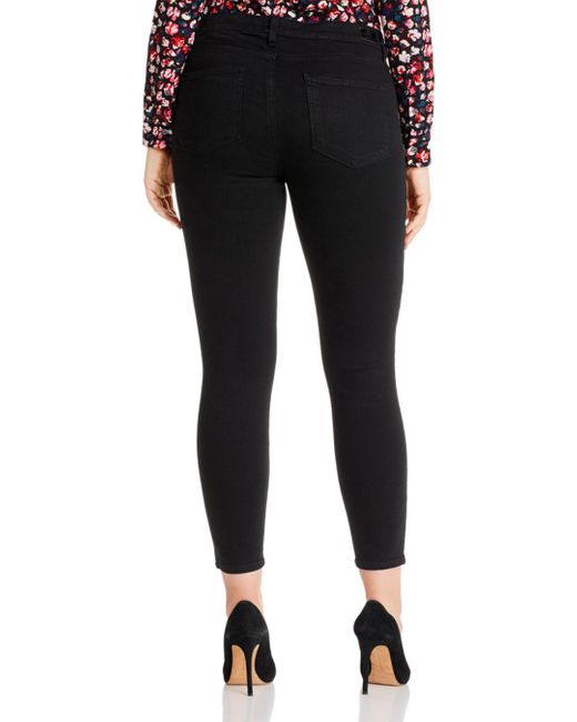 paige transcend verdugo crop jeans in black overdye