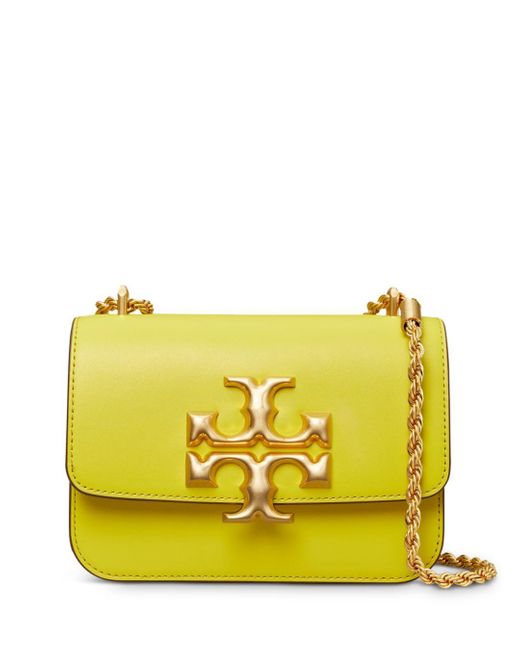 Tory Burch Eleanor Small Leather Shoulder Bag in Cream (Yellow) Save