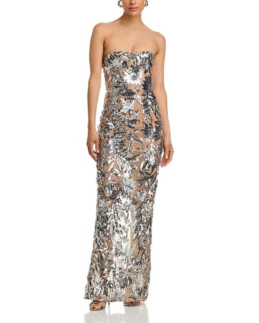 Bronx and Banco Metallic Dahlia Gown