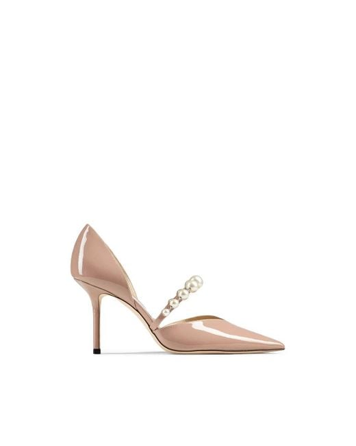 Jimmy Choo Leather Aurelie 65 Pointed Toe D'orsay Pumps in Pink | Lyst