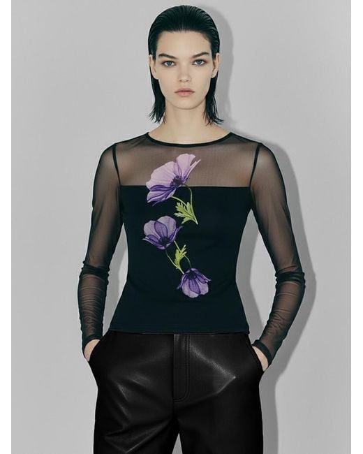 AS by DF Purple Christa Top