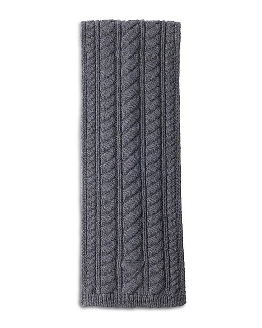Prada Gray Wool Scarf