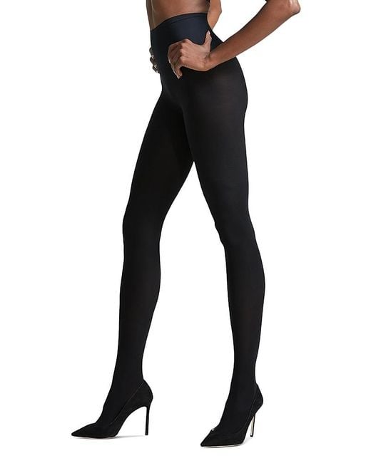 Commando Black Fleece Lined Opaque Tights