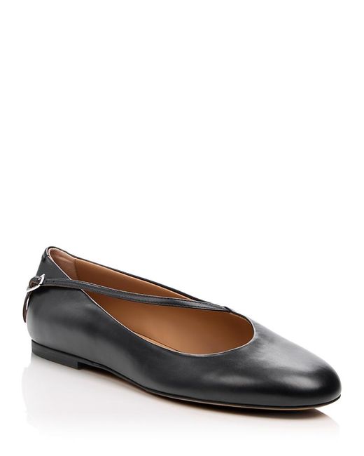 Jil Sander Black Elyss Ballerina Flats