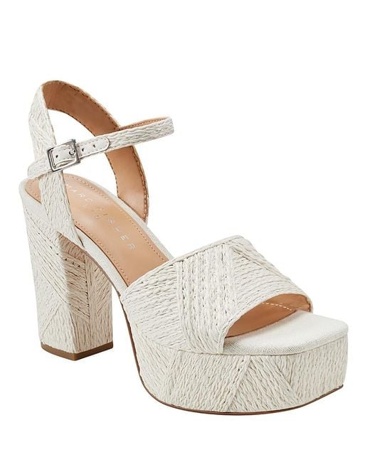 Marc Fisher White Calyn 2 Sandals