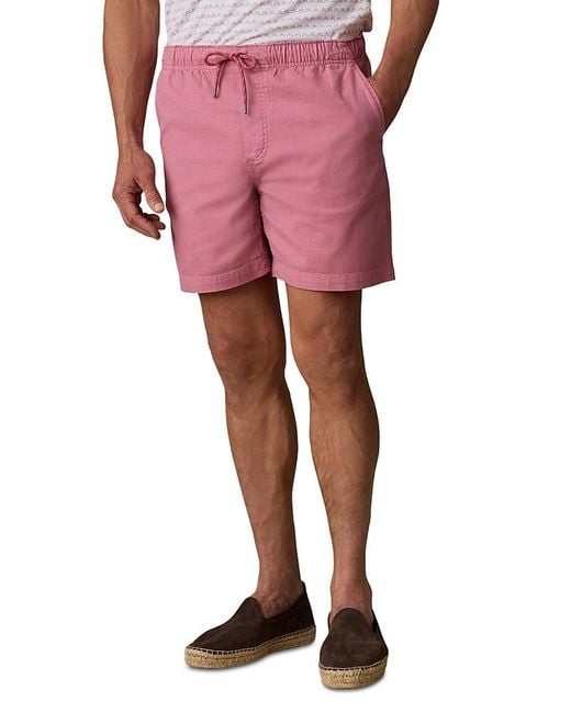 Faherty Brand Pink Essential Drawstring 6.5 Shorts for men