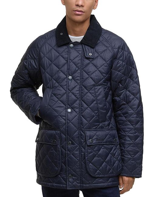 Barbour Blue Essential Bedale Quilted Jacket for men