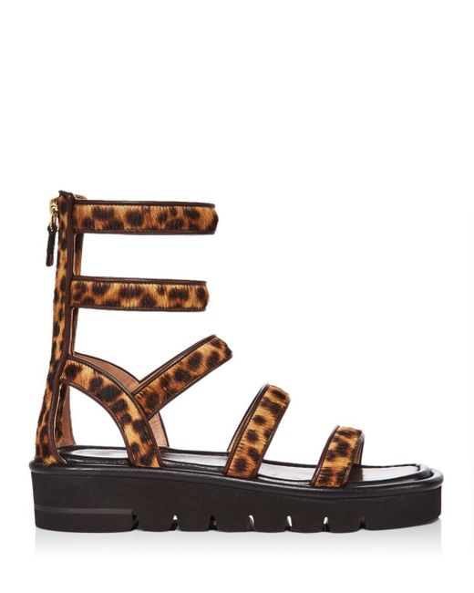 stuart weitzman gala lift studded leather gladiator sandals