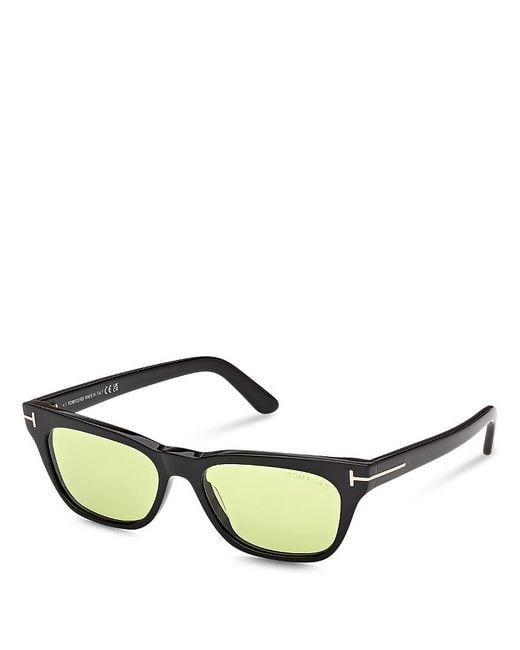 Tom Ford Green Penn Rectangular Sunglasses, 53Mm