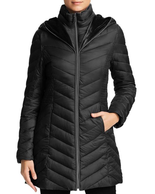 laundry by shelli segal black puffer coat