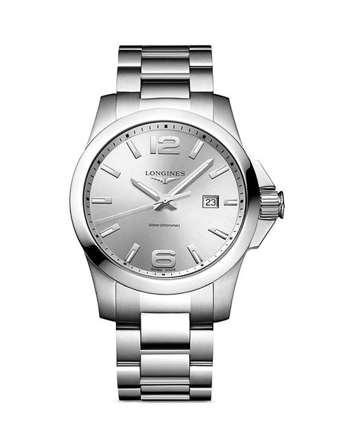 Longines Gray Conquest Watch, 41Mm for men