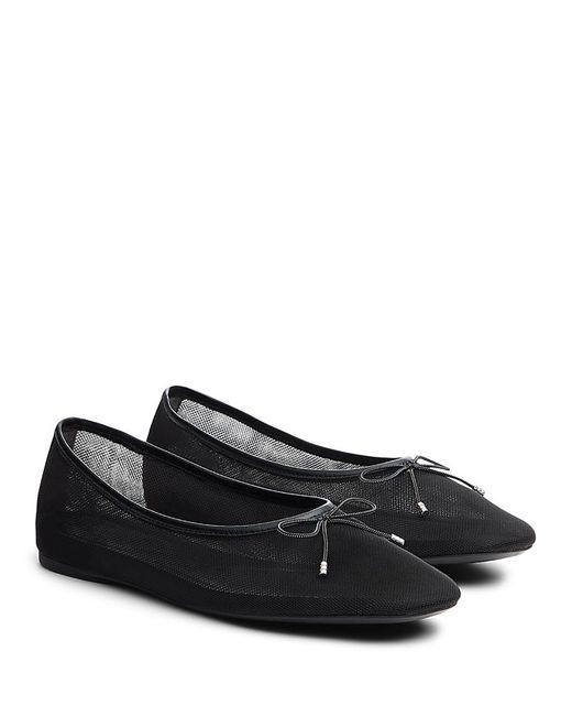 Rag & Bone Black Poppi Ballet Flats