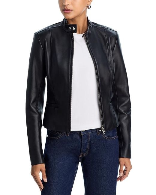 A.L.C. Blue A. L.C. Marlowe Leather Jacket
