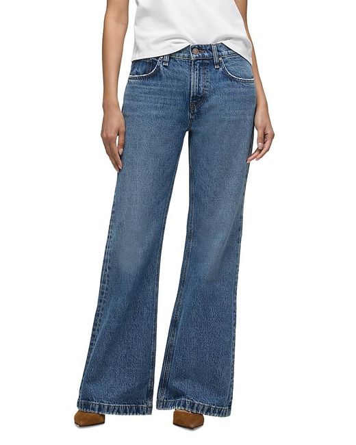 Hudson Jeans Rylee Low Rise Flare Jeans in Blue | Lyst