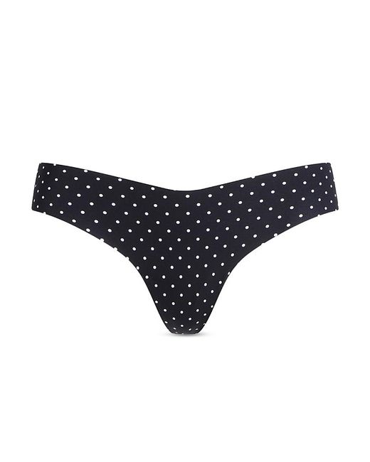 Commando Blue Printed Classic Thong