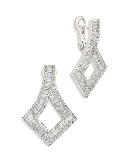 Sterling Forever White Amina Cubic Zirconia Drop Earrings