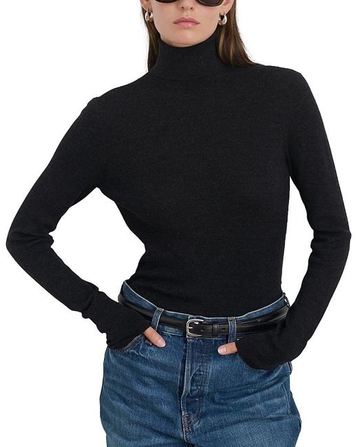Alex Mill Black Emmaline Turtleneck Top