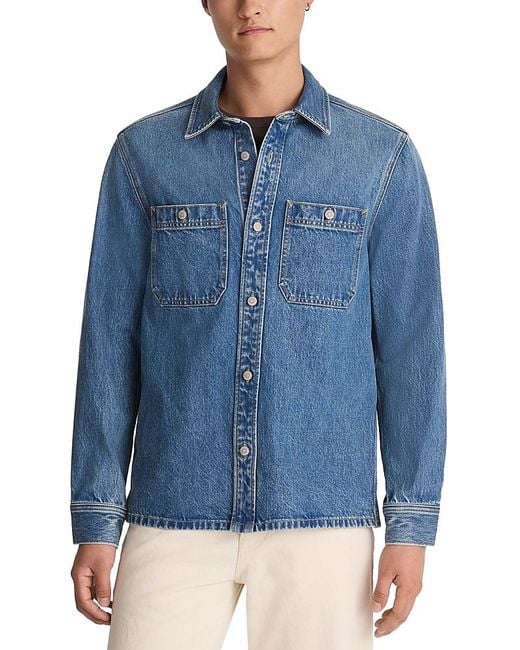 Madewell Blue Denim Shacket for men