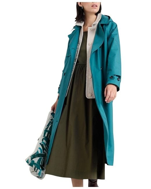 Seasalt Cornwall Women's Blue Penweathers Trench Coat