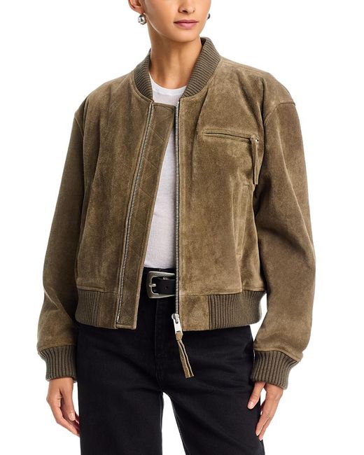 Arma Brown Elysia Gritty Suede Jacket