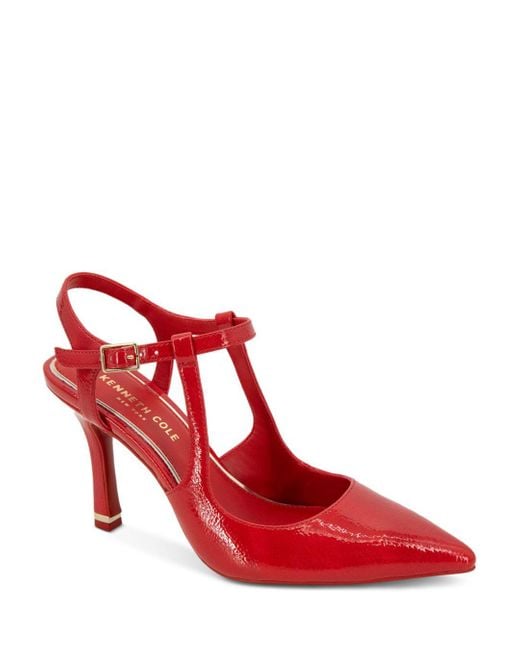 Kenneth Cole Romi Pointed Toe High Heel Slingback Pumps in Red | Lyst
