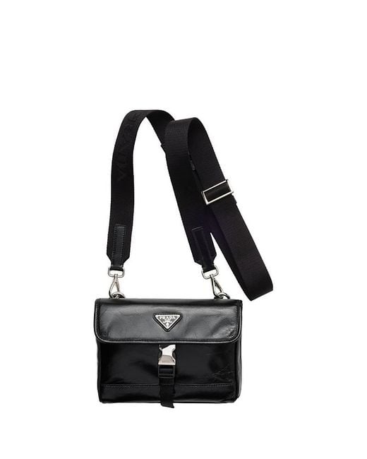 Prada Black Leather Smartphone Case for men